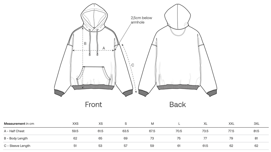 QP oversized Hoodie - unisex