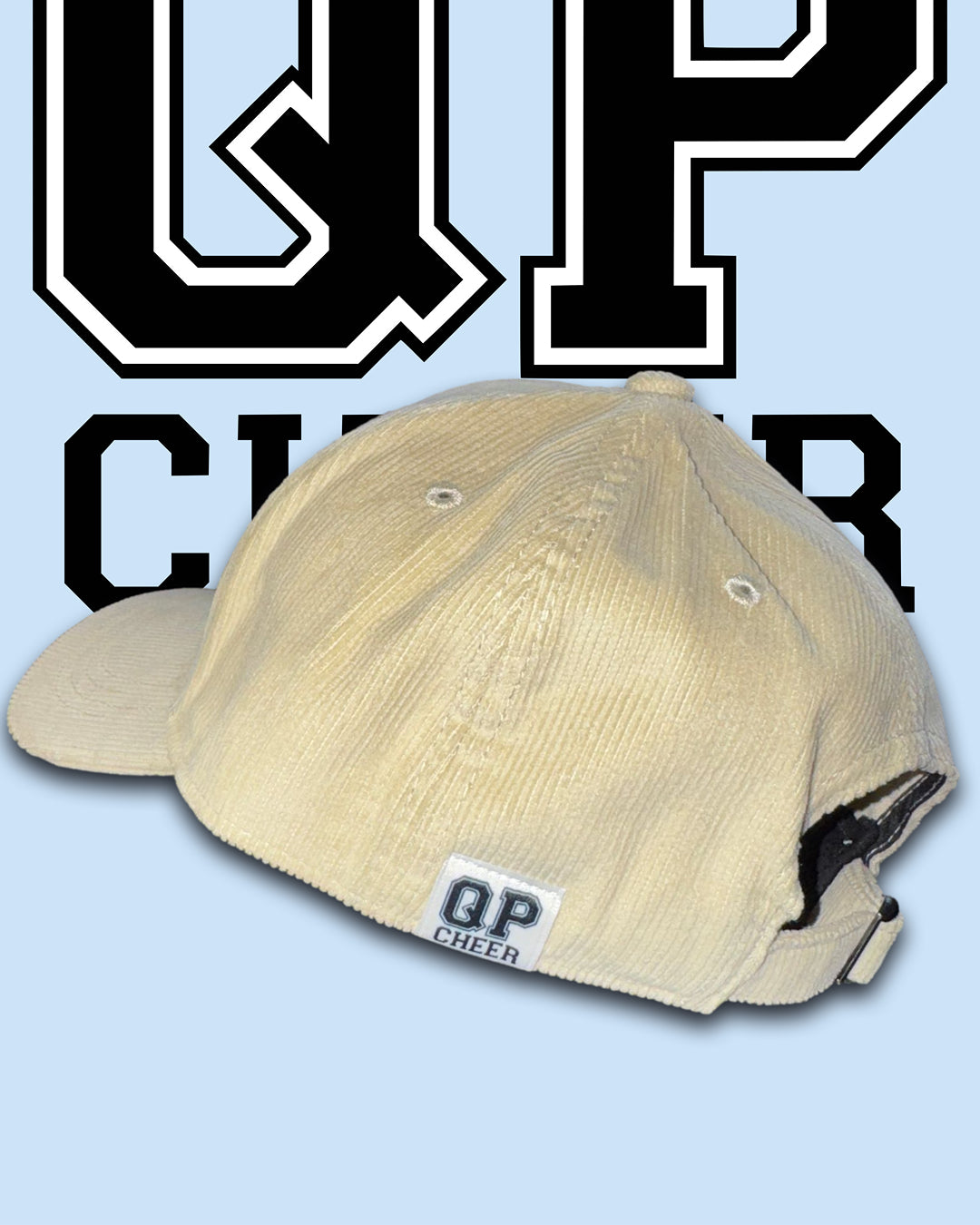 QP Cord Cap creme/weiß