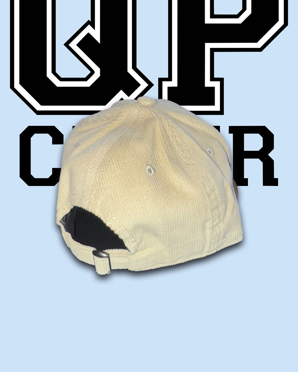 QP Cord Cap creme/weiß
