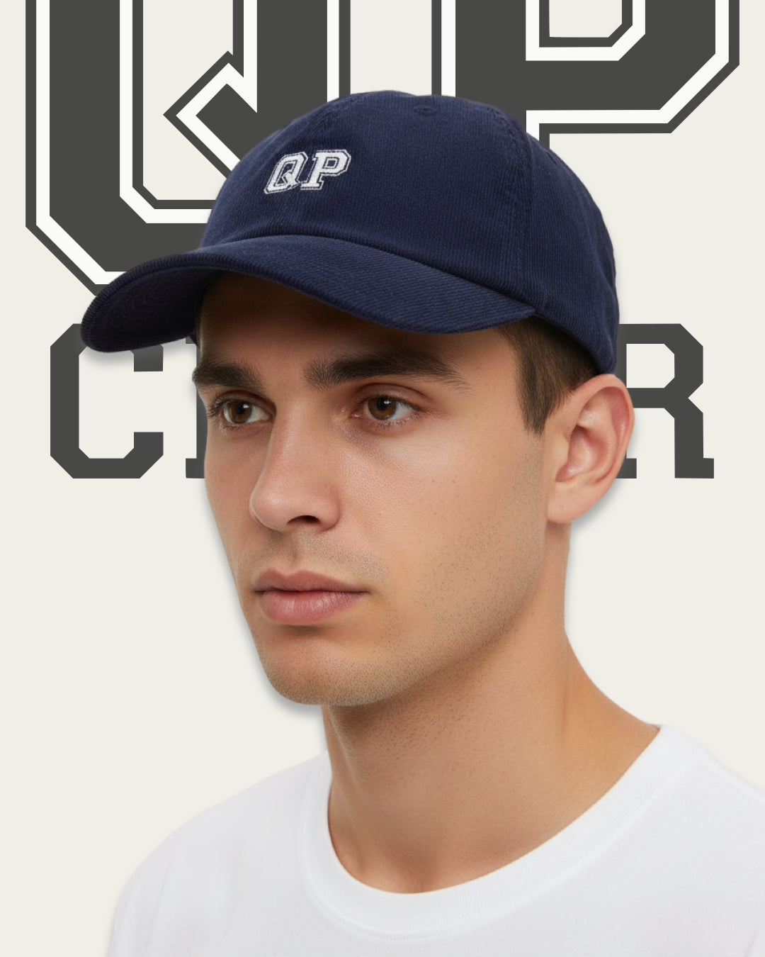 QP Cord Cap navy