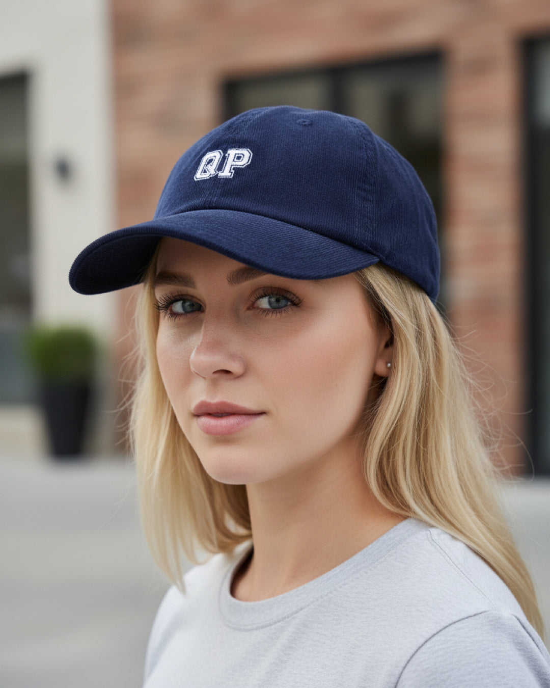 QP Cord Cap navy