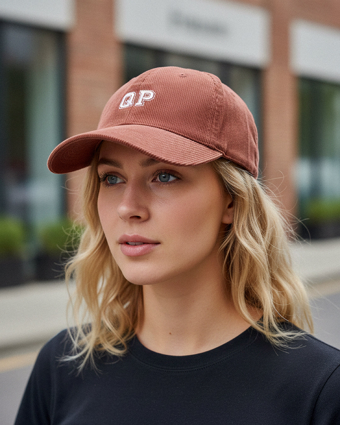 QP Cord Cap vintage red